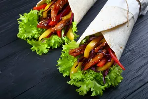 Chicken Oyster Sauce Wrap without Lettuce