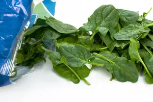 Spinach Cleaned Without Stem