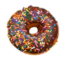 Donut Dark Chocolate with Sprinkles