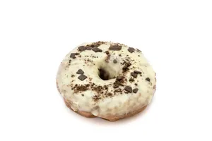 Donut White with Choco and Nuts