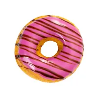 Donut Pink with Dark Choco Stripes
