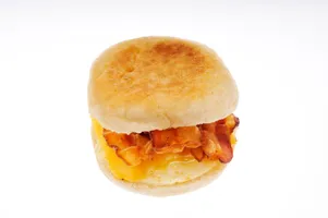 Breakfast Muffin with Turkey Bacon and Egg