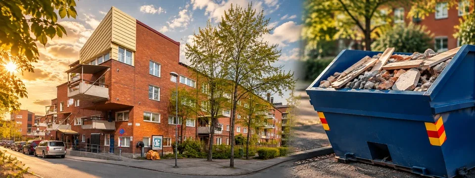 Hyra container i Skarpnäck