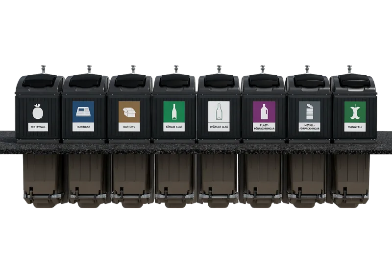 Underjordsbehållare visualisering av FNI