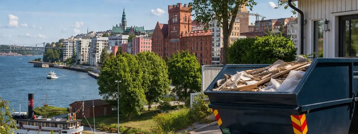 Hyra container i Nacka