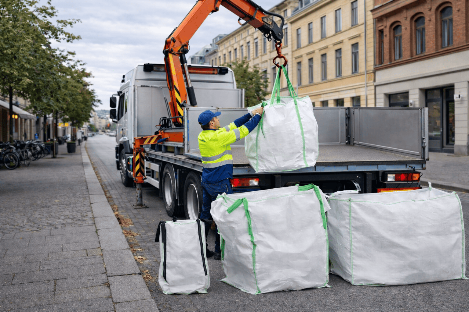 Hämtning av byggäsckar Stockholm
