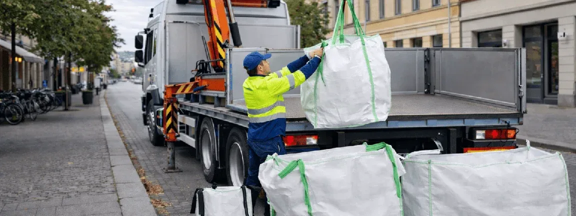 Hämtning av byggsäckar Stockholm