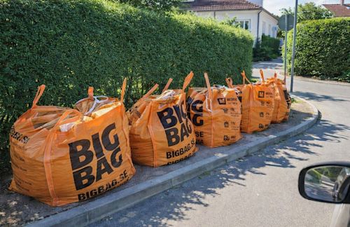 Hämtning av byggäsckar