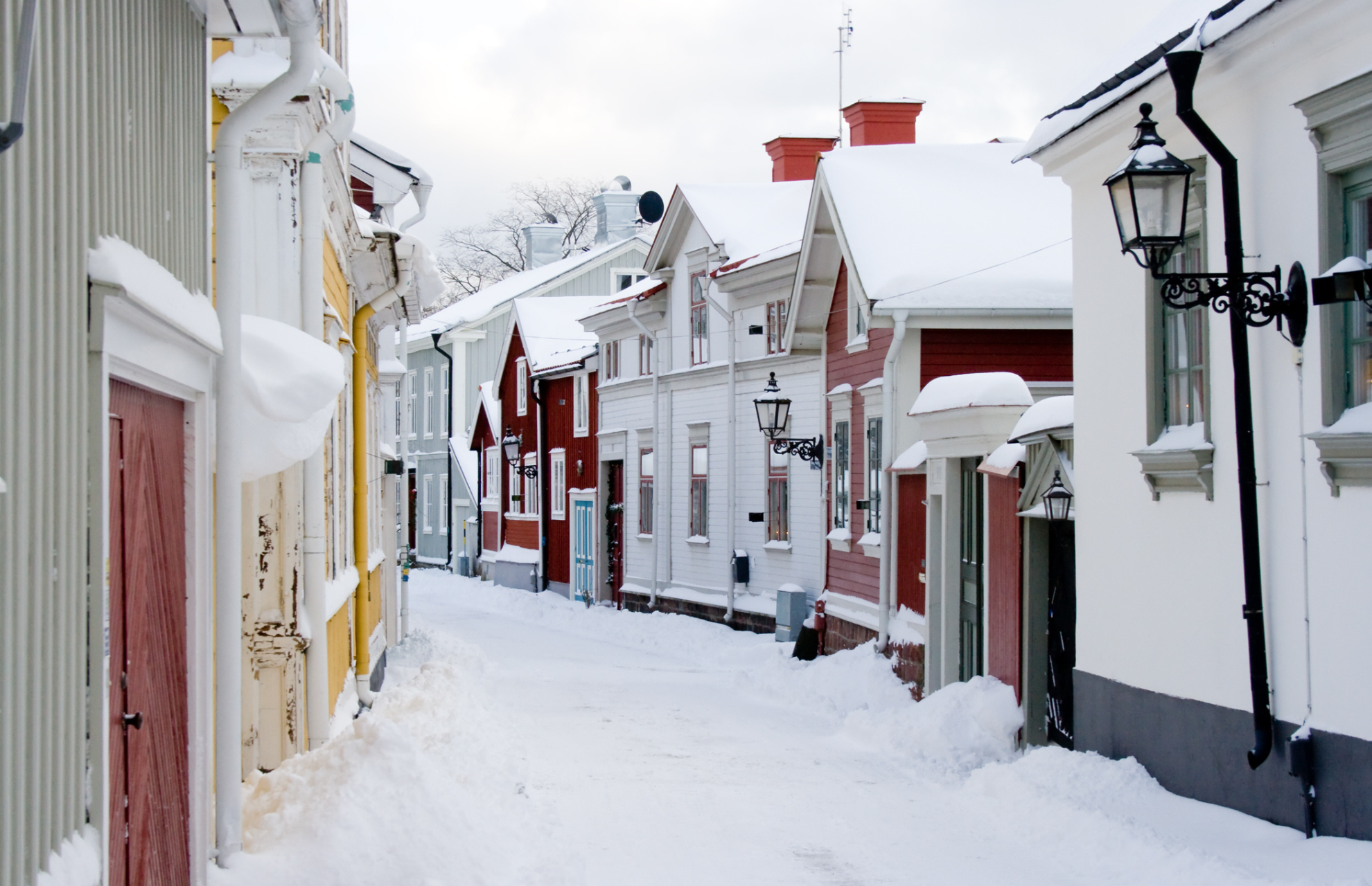 Hyra container i Gävle | bild på en gata i Gävle
