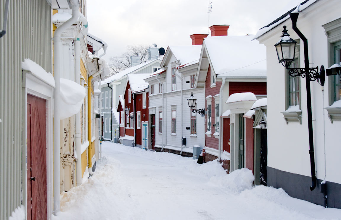 Hyra container i Gävle | bild på en gata i Gävle