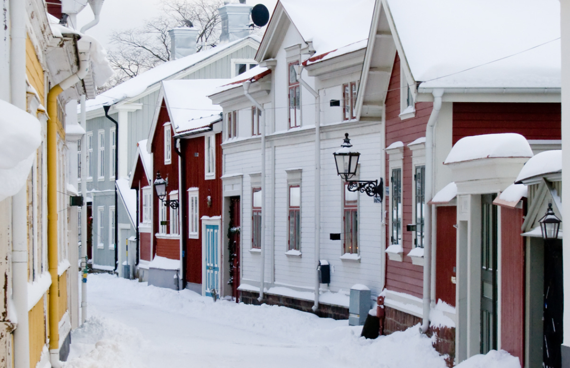 Hyra container i Gävle | bild på en gata i Gävle