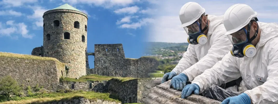 Asbestsanering vid Bohus fästning Kungälv