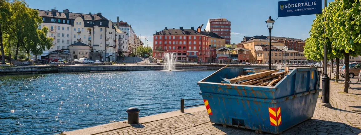 Hyra container Södertälje - Bild på hus i Södertälje