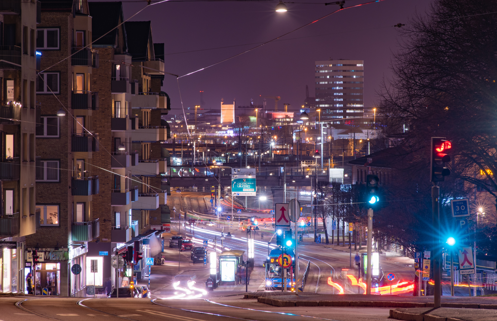 Elektronikåtervinning i Göteborg - Bild på gata i Göteborg