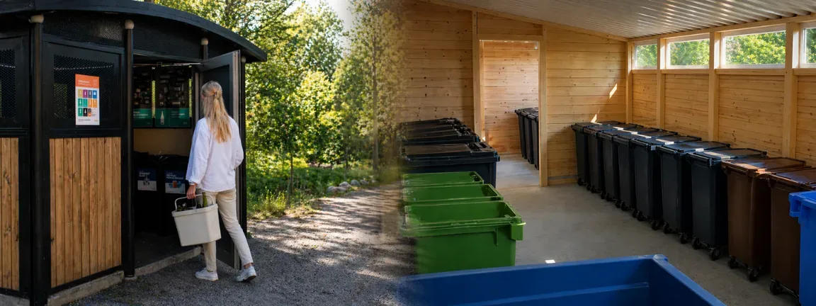 Miljöhus och sophus