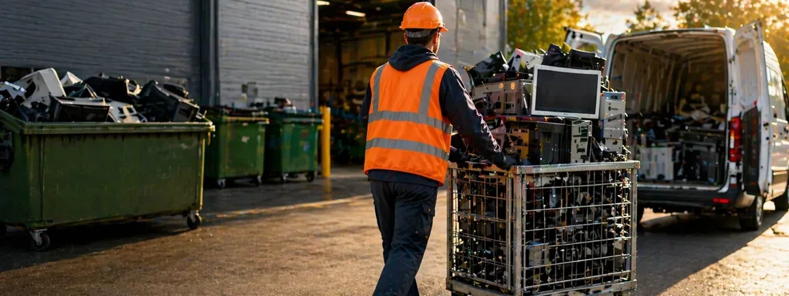 Elektronikåtervinning för företag