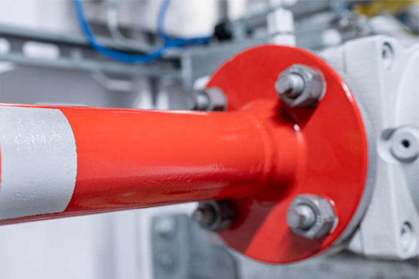 Wasserstoffleitung in Mischgasanlage