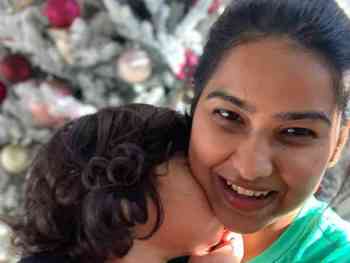 Reshmi and a child