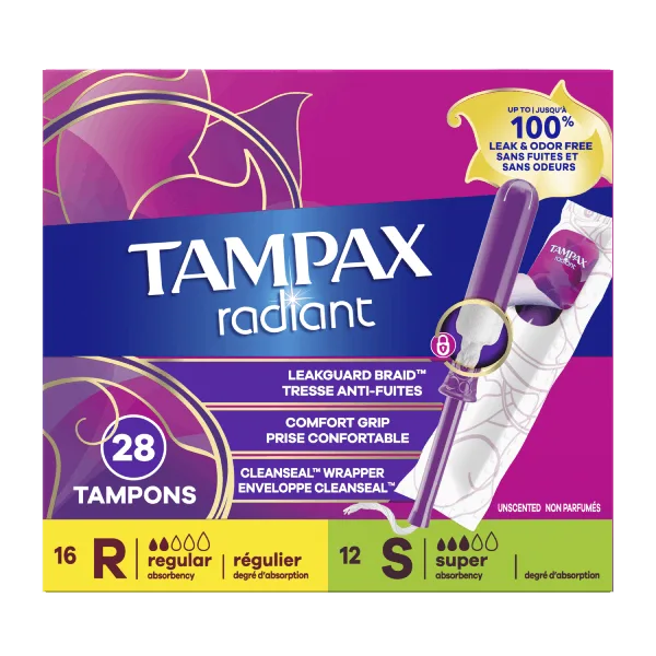 Tampax Radiant Duo Pack 28 pack