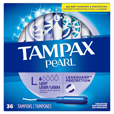 Tampax Pearl: Duo Pack Light / Regular Tampons