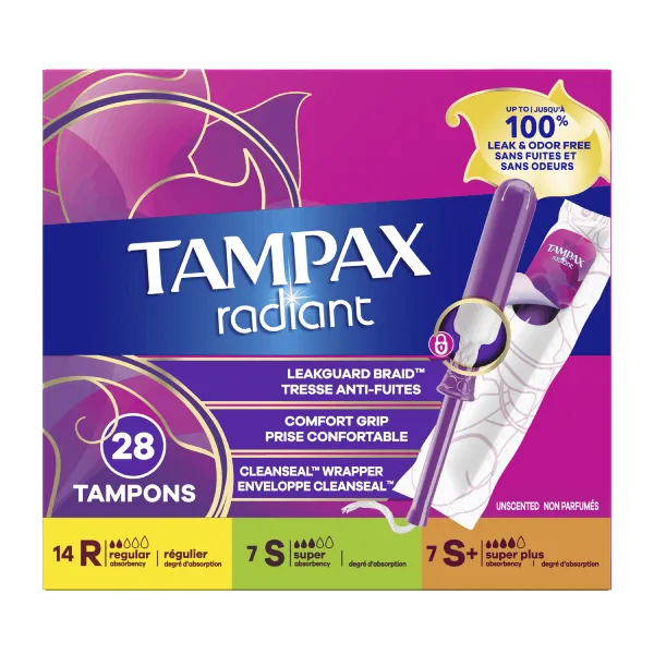 Tampax Radiant Triple-pack 28pack