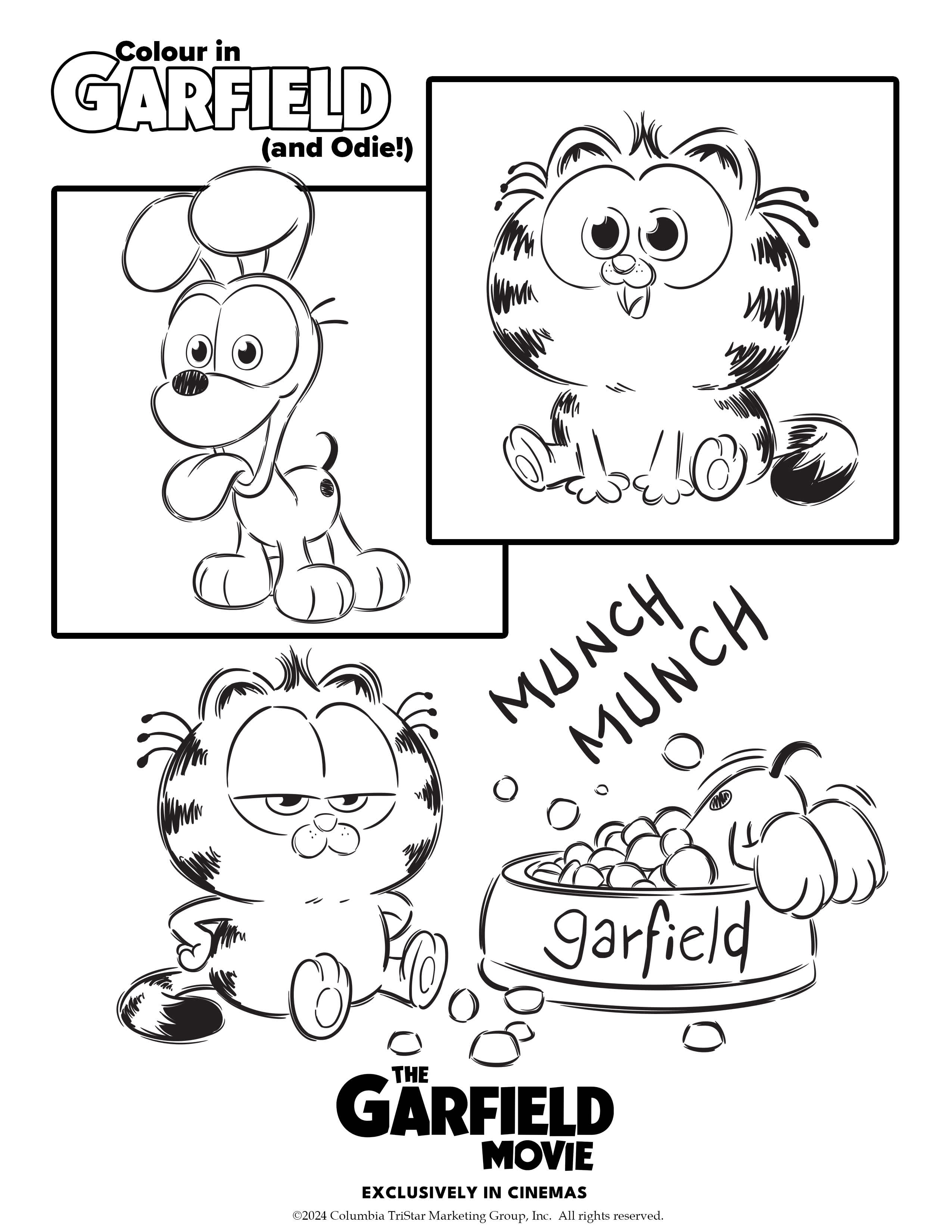 Garfield Activity - Colour in babies