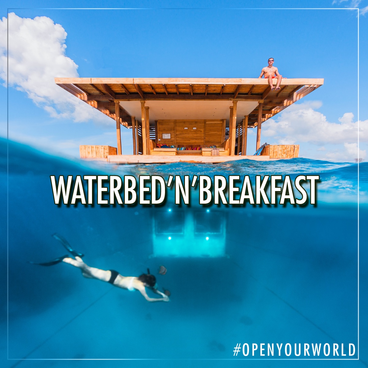 Facebook-Post Unterwasser-Hotel