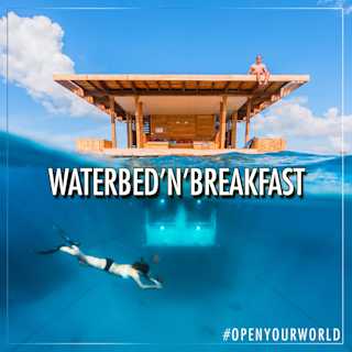 Facebook-Post Unterwasser-Hotel