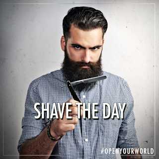 Facebook-Post Shave the day
