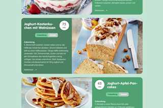 Rezepterubrik auf onken.de