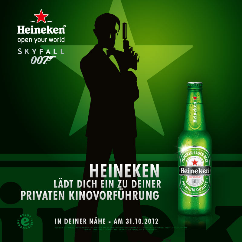 Plakat zur Bond Kino-Aktion