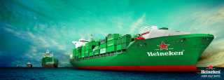 Containerschiffe voller Heineken