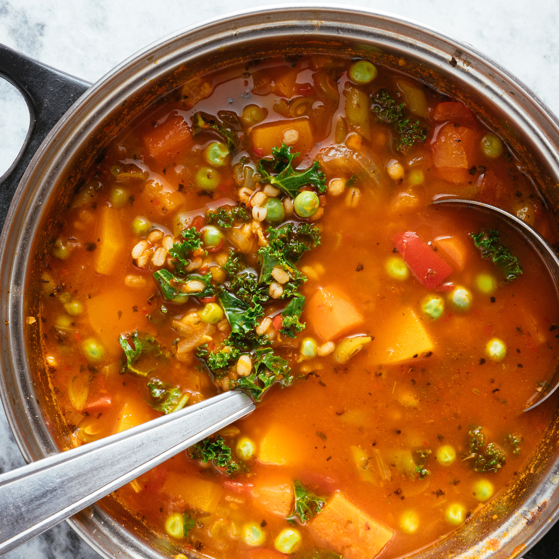 Simple Roasted Veggie Soup