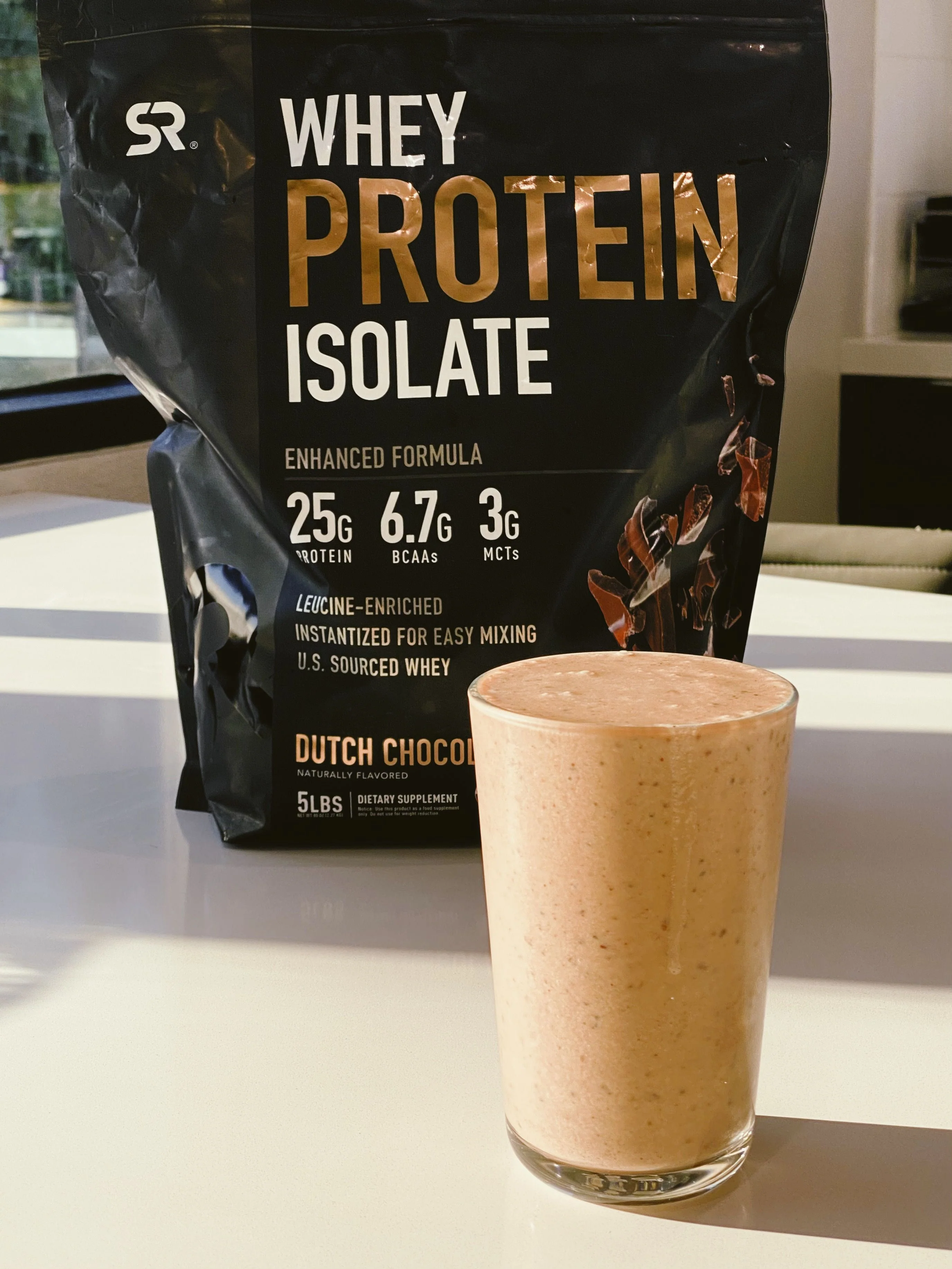 Whey Protein Chocolate Peanut Butter Shake Inline Image