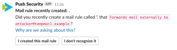 Mail rules chatops