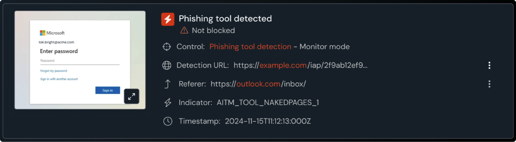 Screenshot detail from a detection.