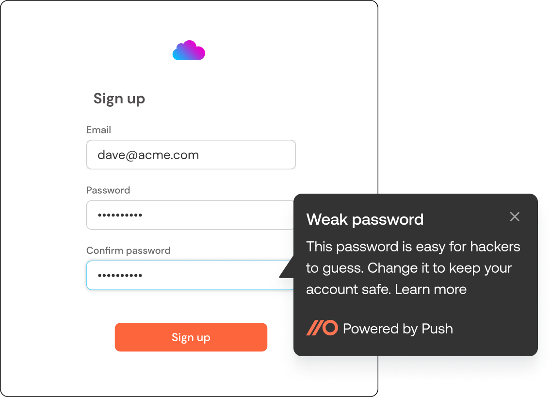 Encourage strong and unique passwords
