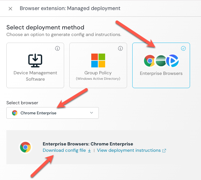 Browser extension: Managed deployment: KB 10051