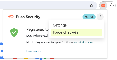 Force check-in from extension tray - KB 10119