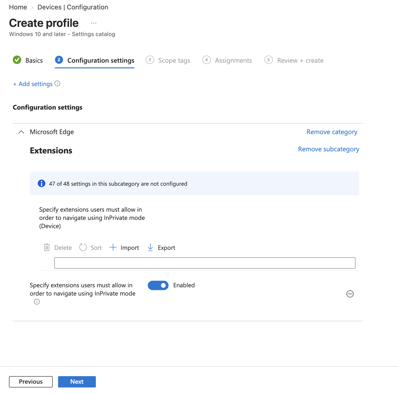 step 4 - enforce incognito - KB 10163