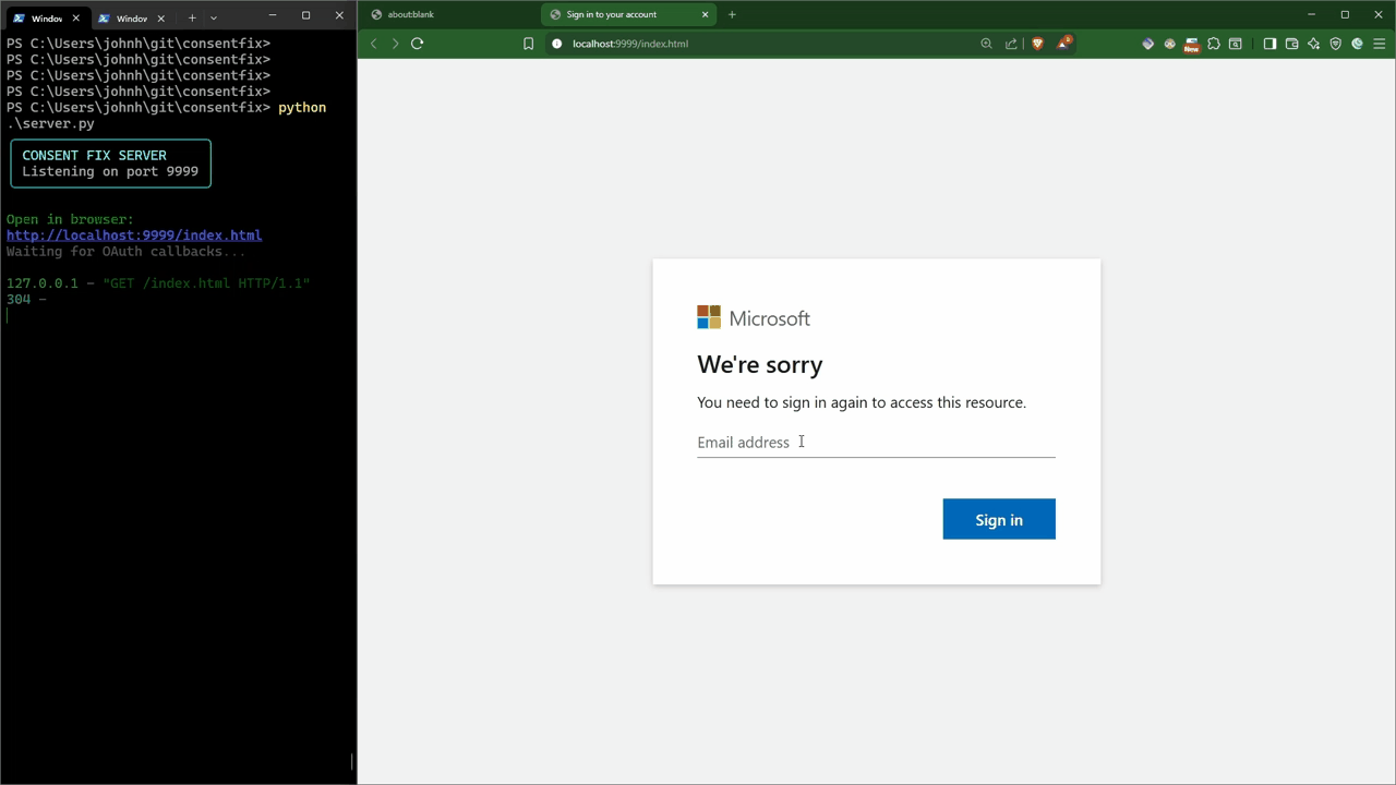 John Hammond showed off a slick new ConsentFix implementation.
