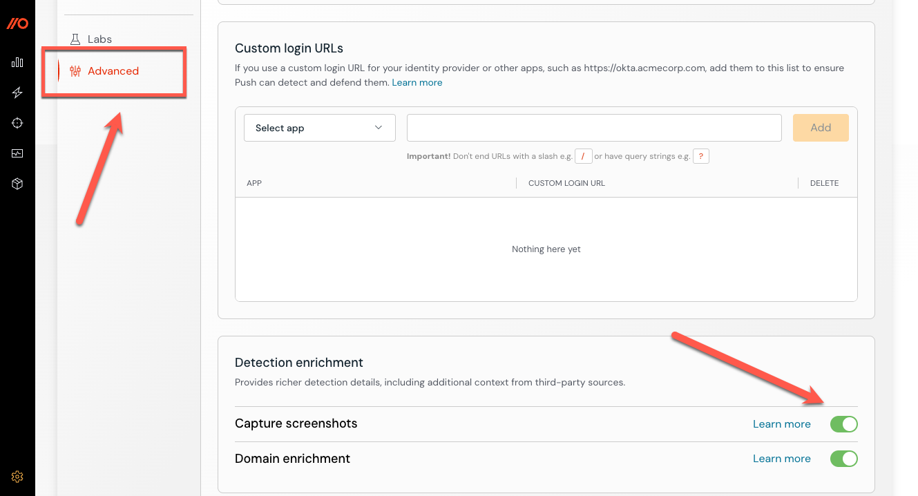 Capture screenshots - Settings page - KB 10135