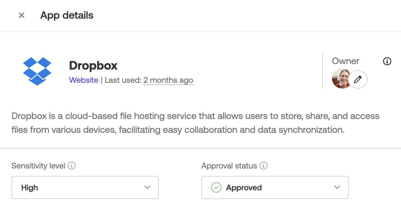 App classification dropdown fields - KB 10094