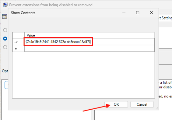Firefox install group policy - prevent extensions from being disabled - docs