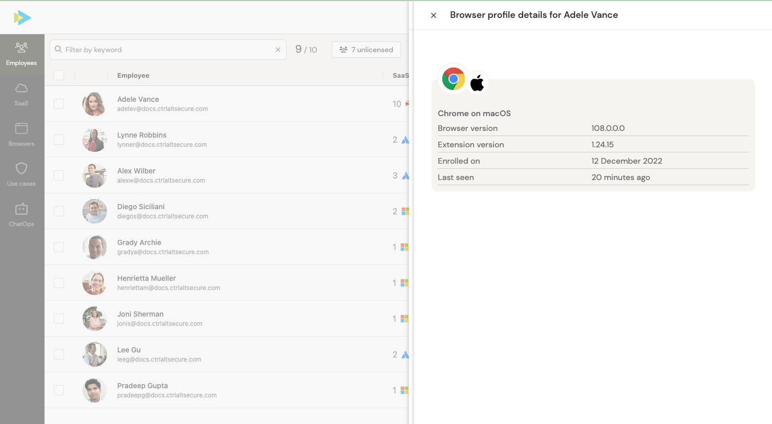 Browser profile details - KB 10071