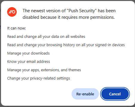 Chrome pop-up - KB10111