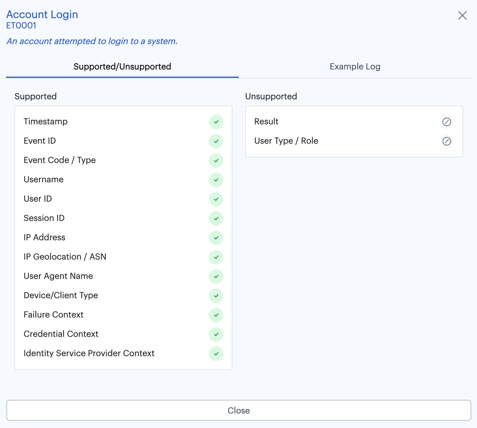 MVSI: Example Okta login history logs