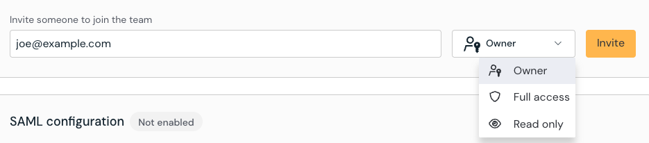 Invite security team - docs - Getting Started