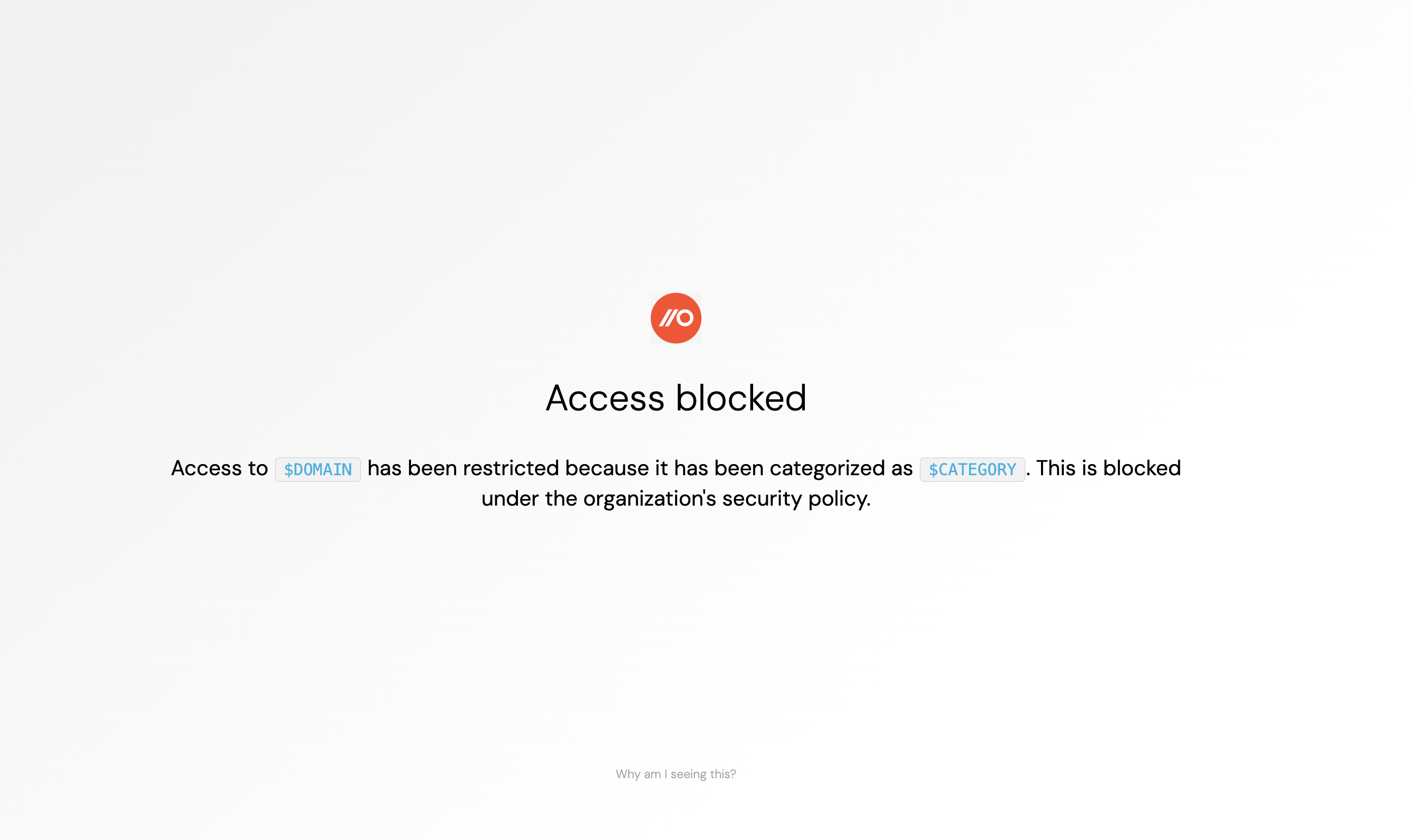 Domain category block page - KB 10166