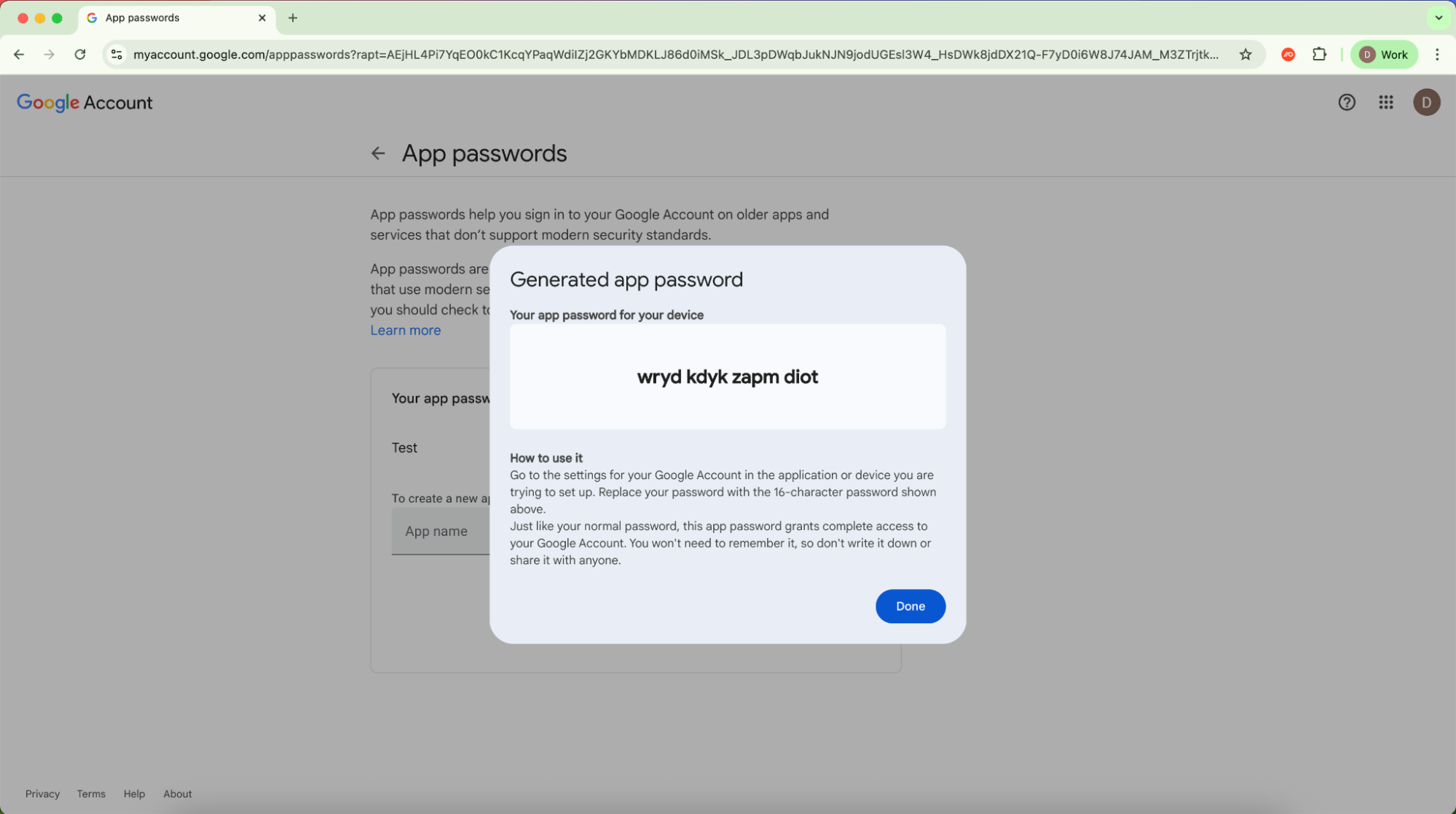 Creating an ASP in Google